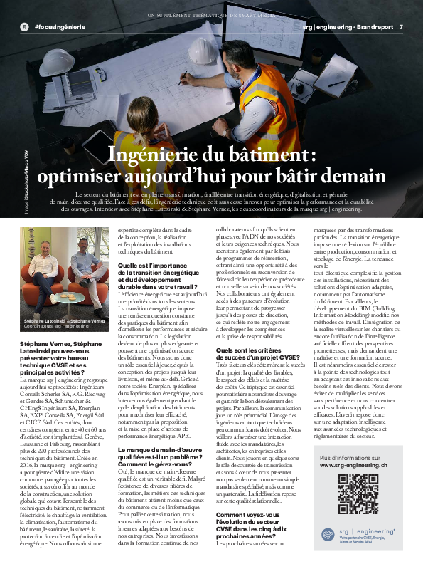PME Magazine: Focus Ingénierie, Infrastructures & Construction - Avril 2025